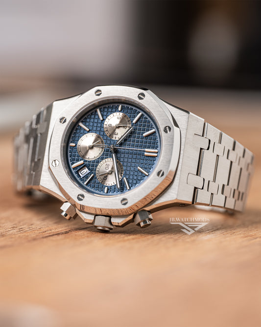 VK63 Royal Oak Homage Custom Mod Watch Blue Dial