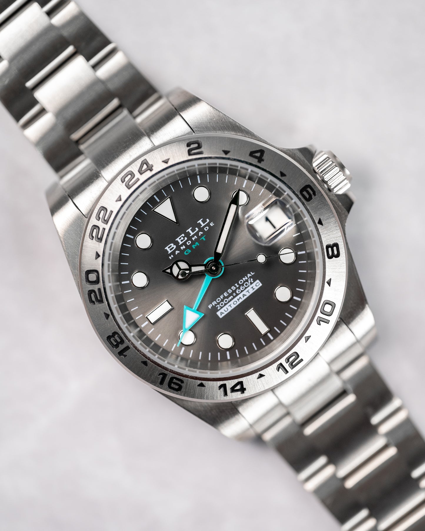 BELL Handmade NH34 GMT Watch "White Walker"