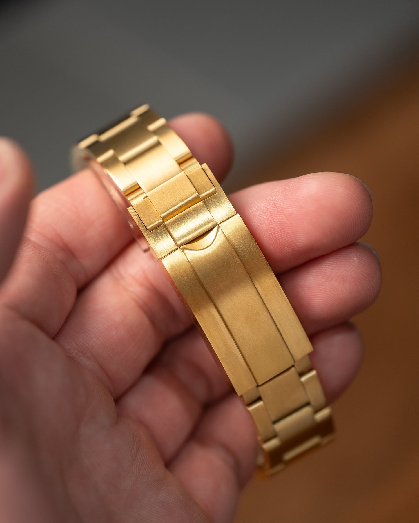 Bell Handmade Gold Submariner Blue Dial NH35 Automatic Watch