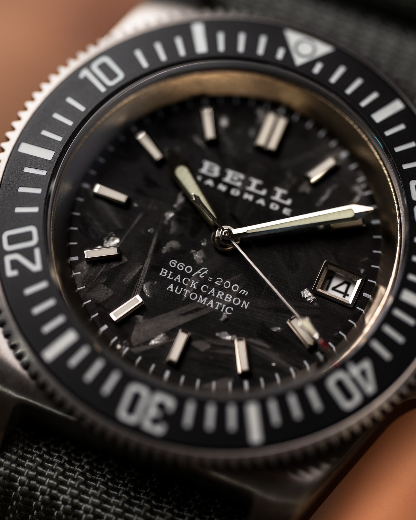 Black Carbon FXD Pelagos Style NH35 Automatic Watch