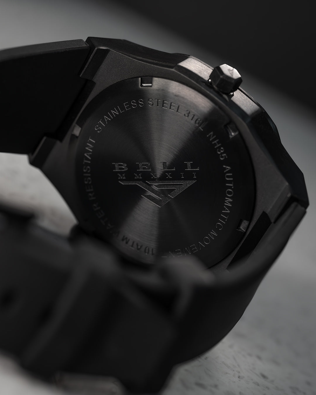 Bell Watch Company 40mm Blackout Stealthy Automatic Watch