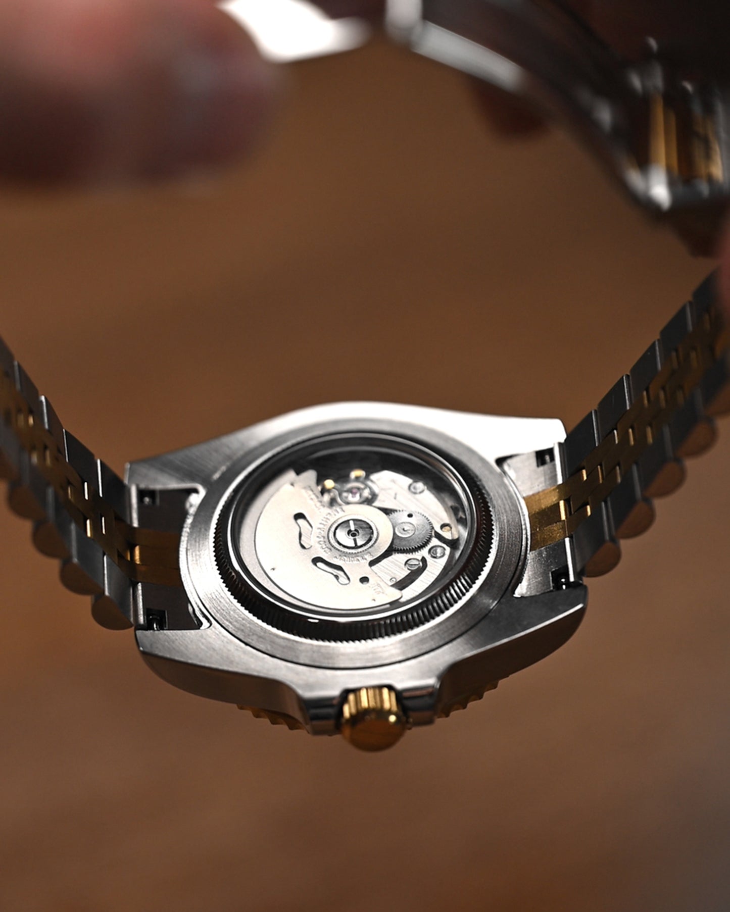 JB.WATCHMODS Custom Watch Mod Two Tone GRNR GMT NH34 Automatic Watch