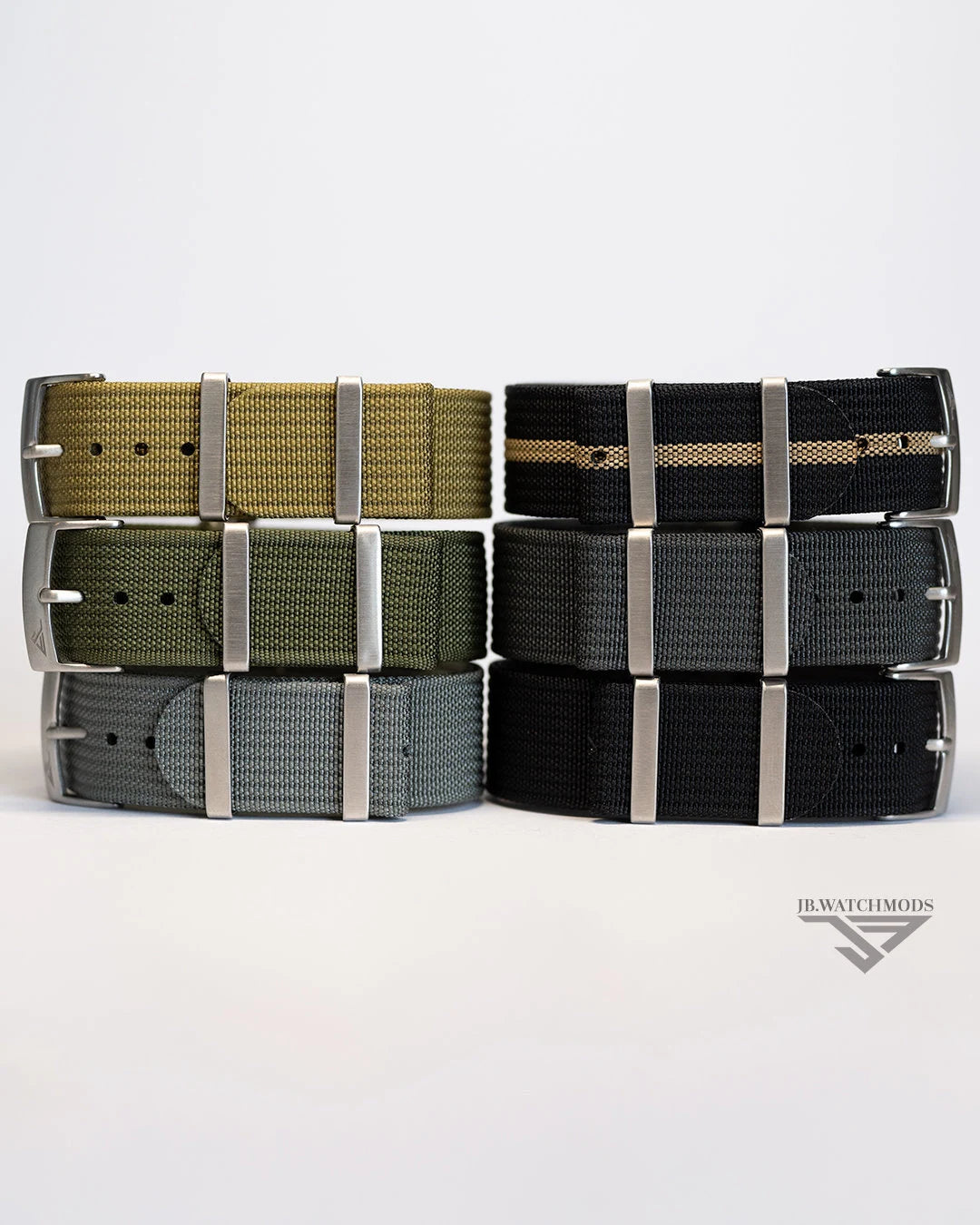 Premium Ribbed Watch Strap Mustard with Silver Hardware