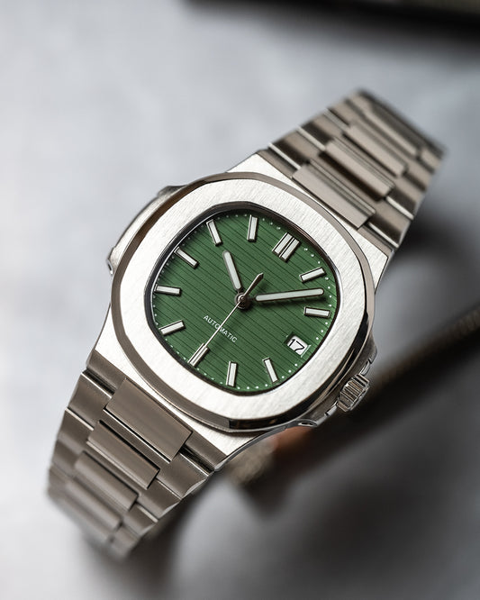 Olive Nautilus 5711 Homage Custom Mod Watch