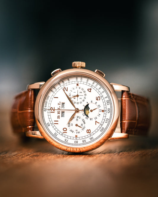 BELL Handmade Rose Gold Dress Watch