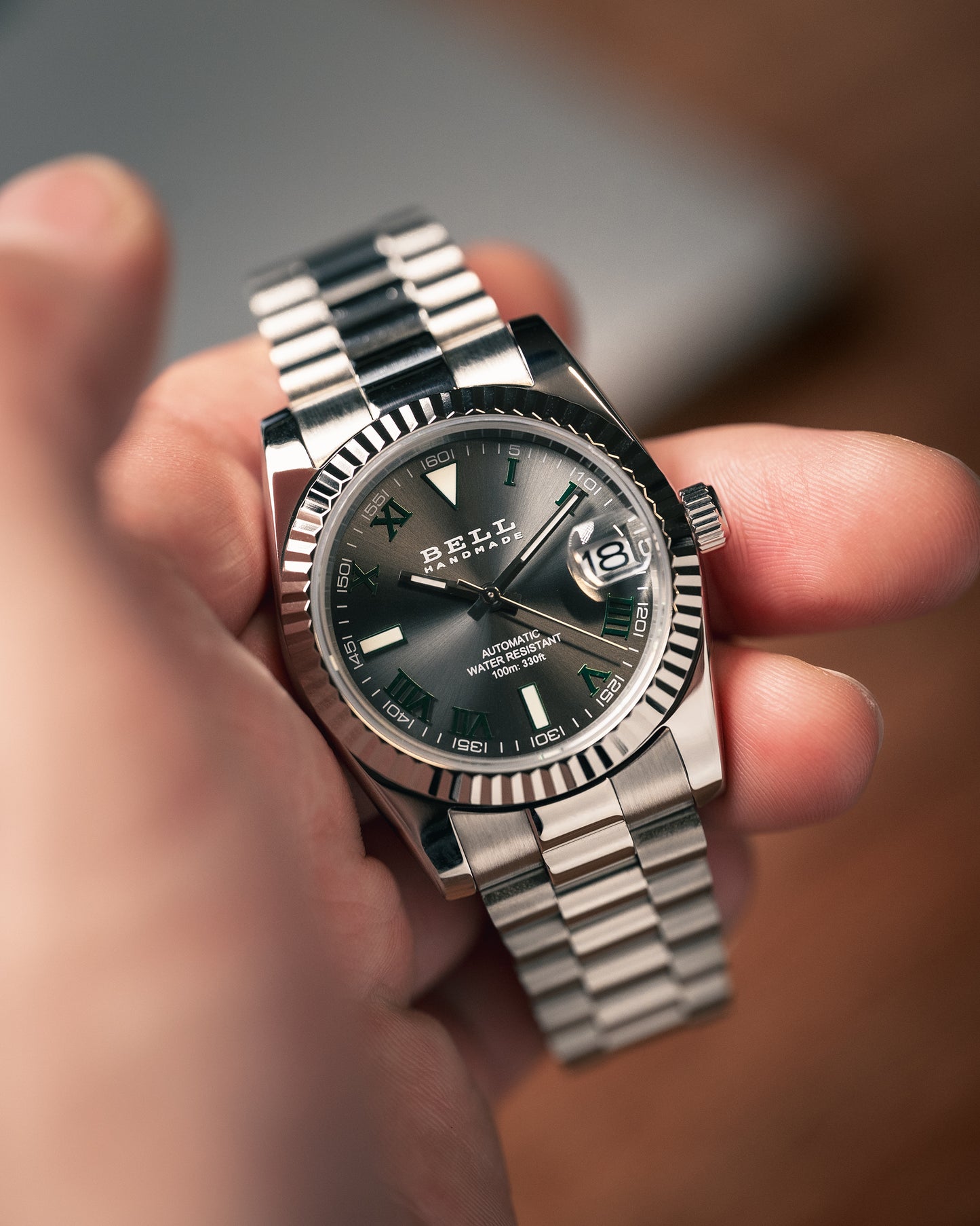 Bell Handmade Silver Wimbledon NH35 Automatic Watch