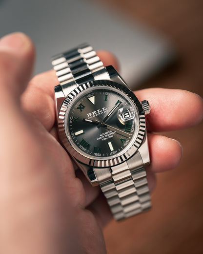 Bell Handmade Silver Wimbledon NH35 Automatic Watch