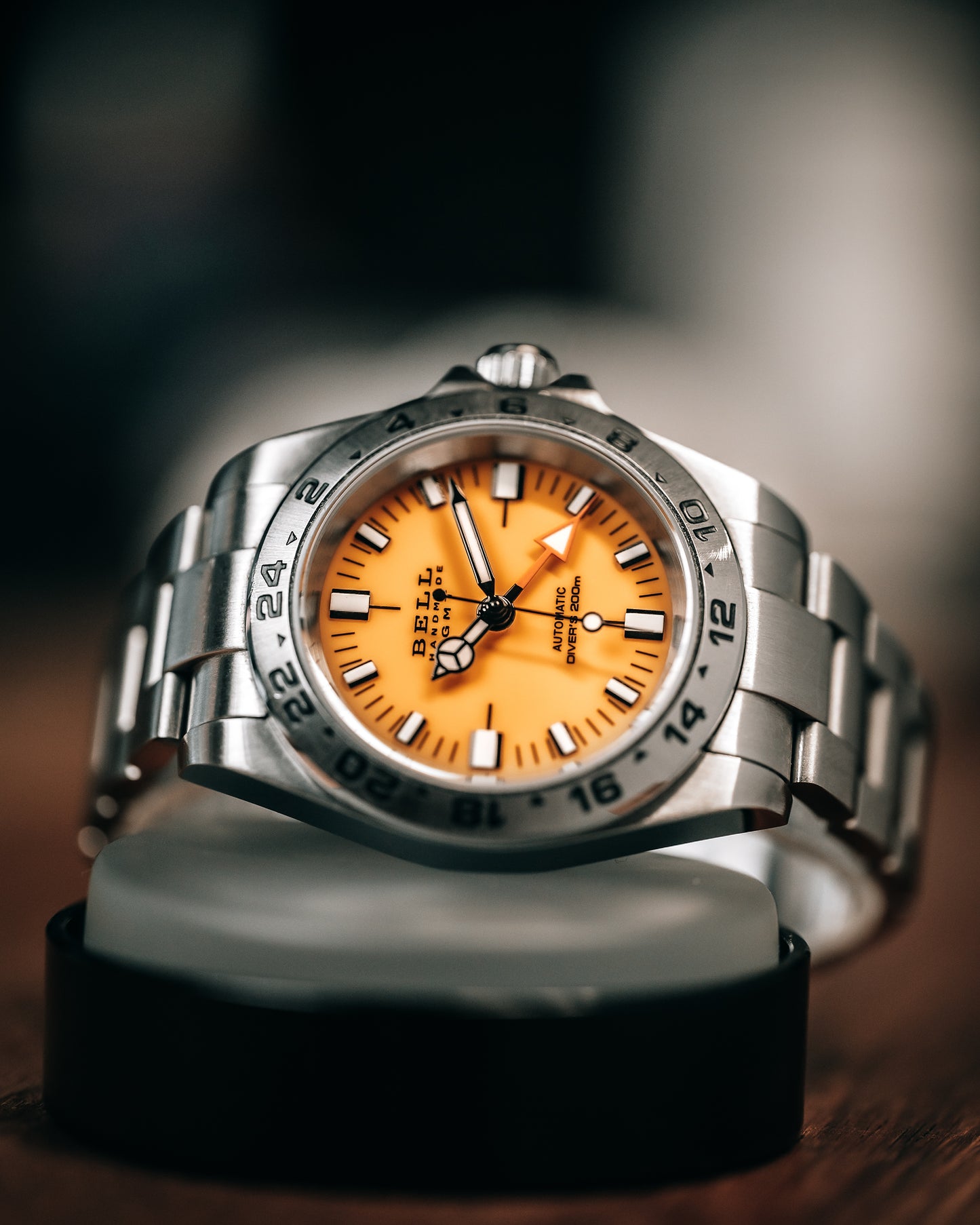 BELL Handmade NH34 GMT Yellow "Explorer II"