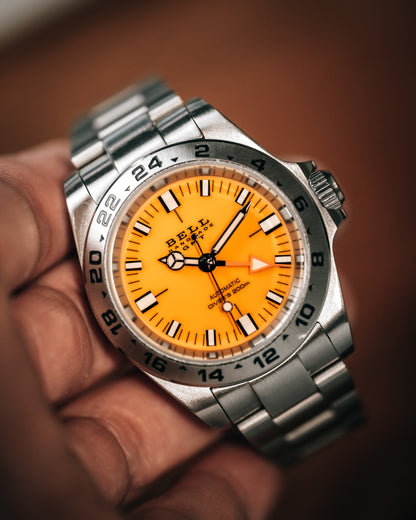 BELL Handmade NH34 GMT Yellow "Explorer II"
