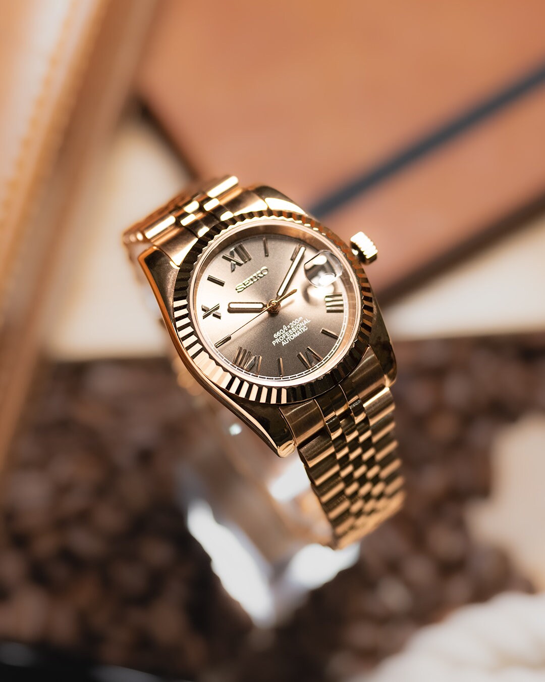 Seiko on sale datejust gold