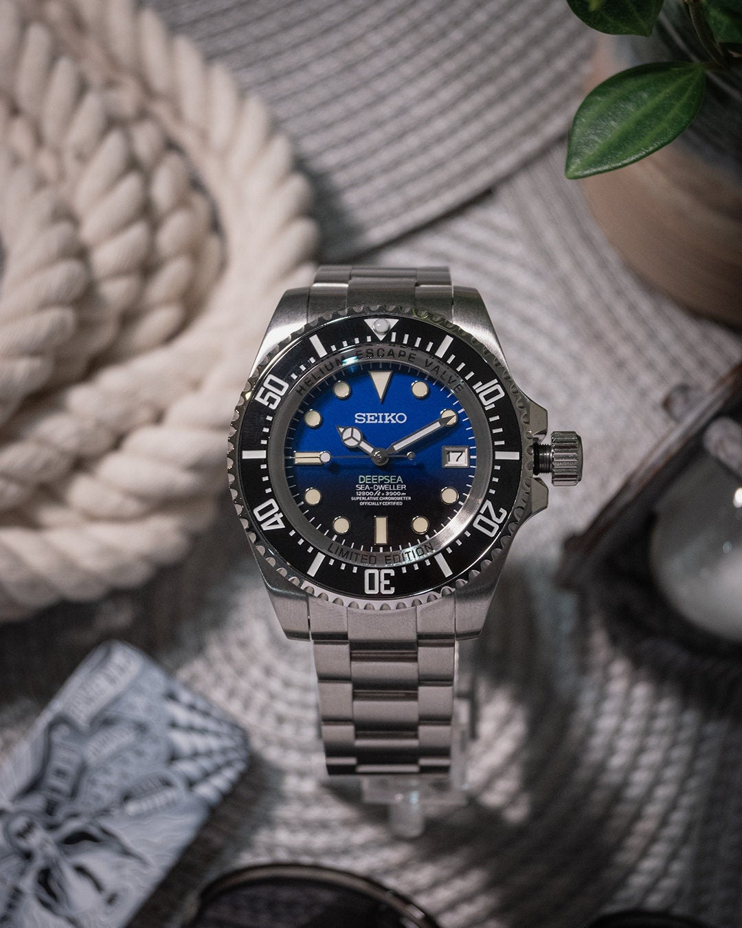 JB.WATCHMODS Custom Seiko Mod 43.5mm Deep Sea Automatic Watch